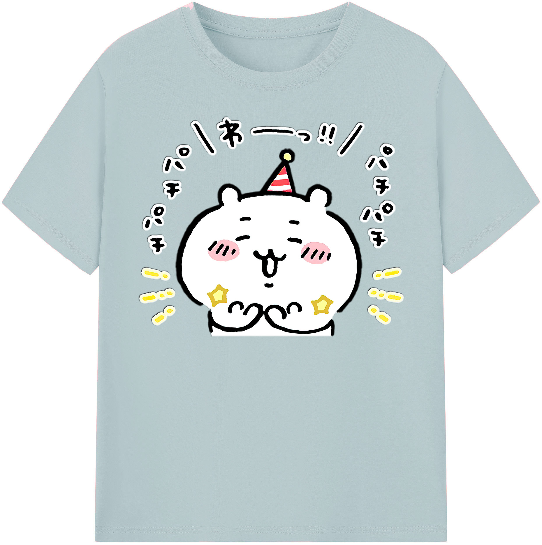 （画像用） ちいかわ ちいかわ Chii-kawa chiikawa 綿100％半袖Tシャツ（フロントプリント）